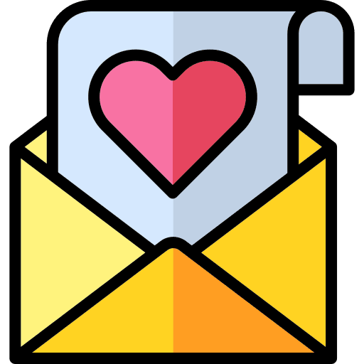 Love letter love letter letter message icon