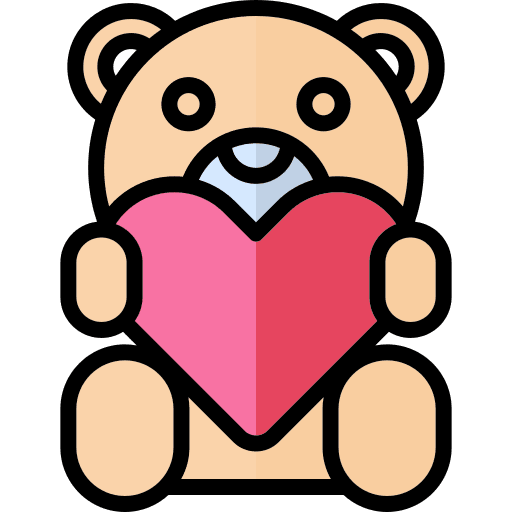 Teddy bear cute teddy bear puppet icon