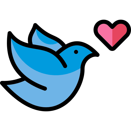 Birds birds romantic love and romance icon