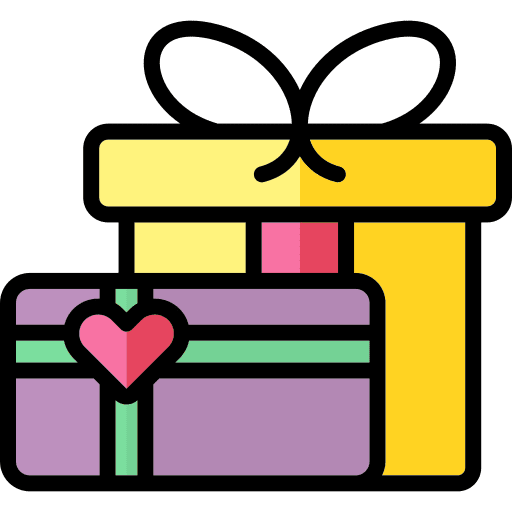 Gifts gifts love love and romance icon