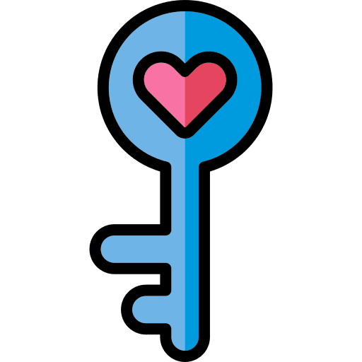 Key romance relationship love icon