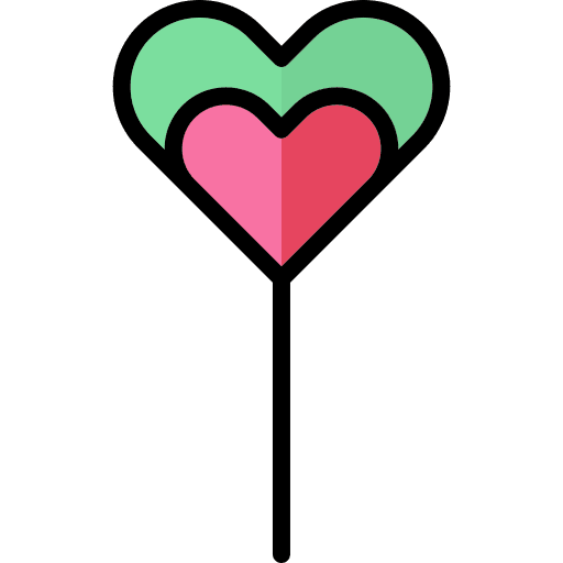 Lollipop love candy sugar icon