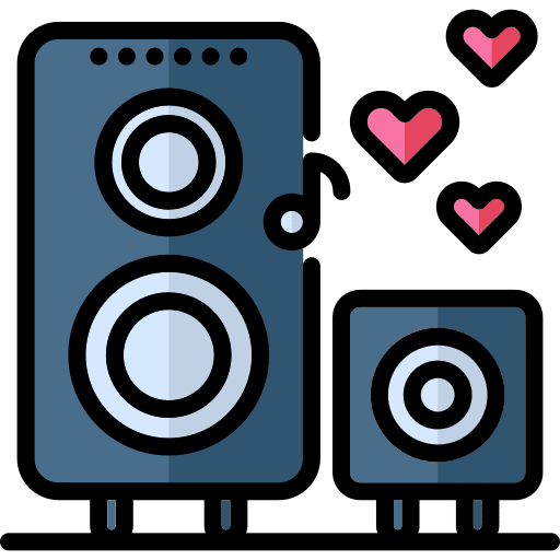Music music player love love and romance icon