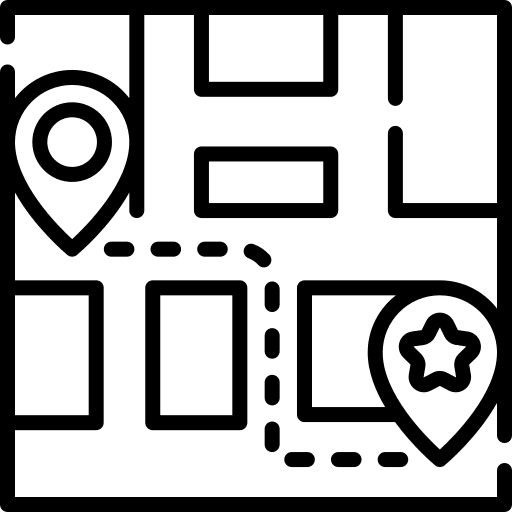 Route map guidance route icon