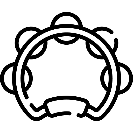 Tambourine tambourine music and multimedia music instrument icon