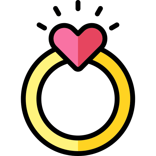 Wedding ring diamond jewelry love and romance icon