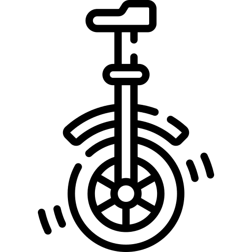 Monocycle entertainment transportation monocycle icon Monocycle entertainment transportation monocycle icon