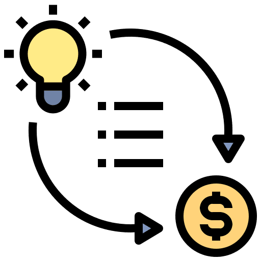 Method startup step business and finance icon