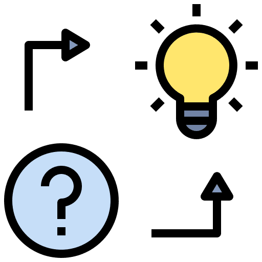 Solution idea solution light bulb icon Solution idea solution light bulb icon