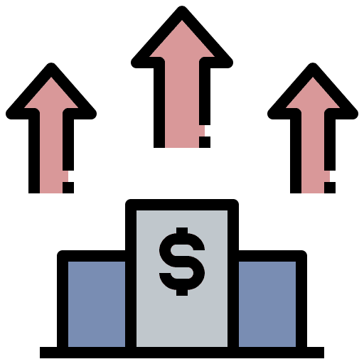 Startup podium loan company icon Startup podium loan company icon
