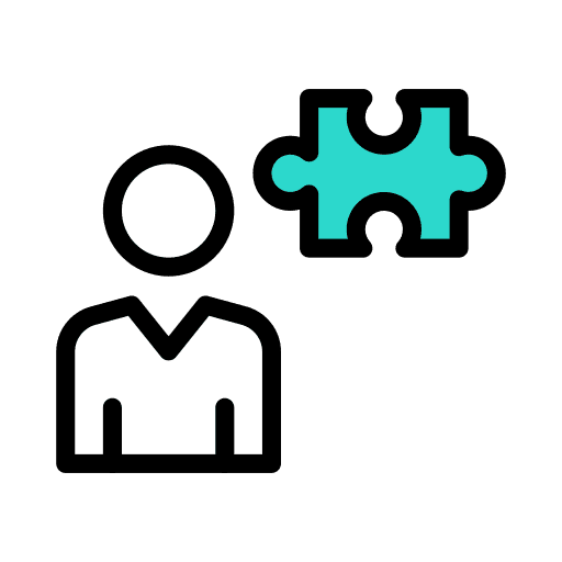 Gamer piece puzzle gamer icon