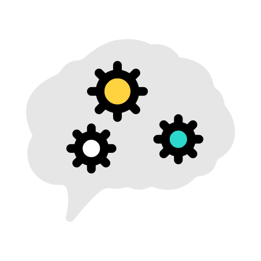 Gear think cloud gear icon
