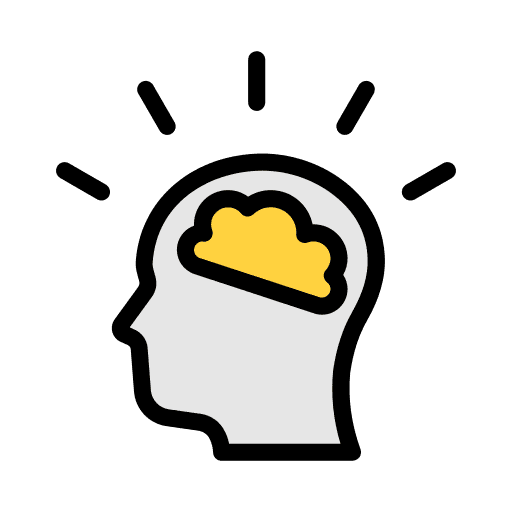 Brain think mind brain icon Brain think mind brain icon
