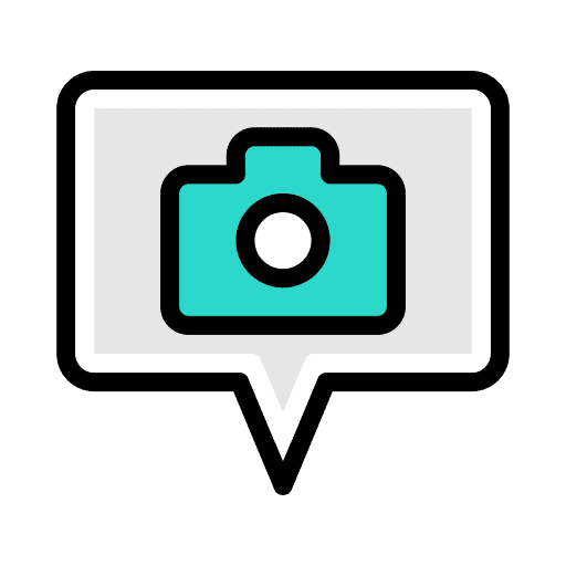Conversation chat conversation camera icon Conversation chat conversation camera icon