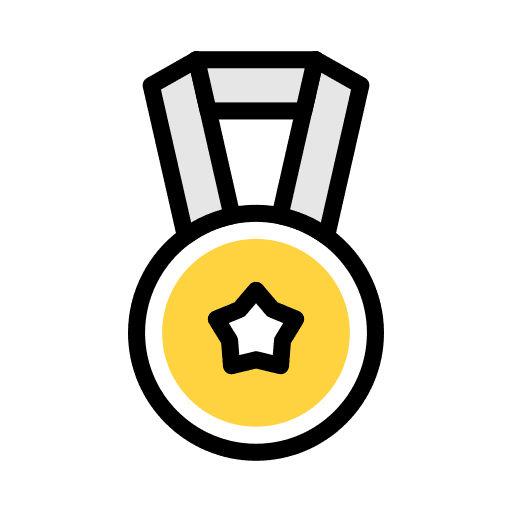 Insignia award badge sports and competition icon Insignia award badge sports and competition icon