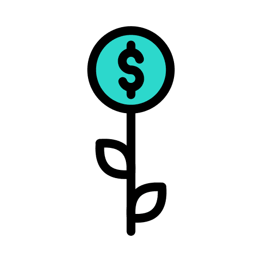Profit investment dollar business icon Profit investment dollar business icon