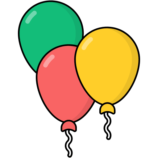 Balloons party balloons decoration icon