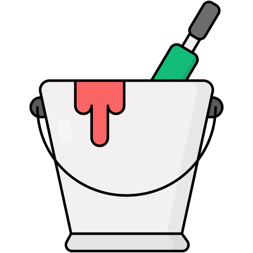 Paint bucket cultures art and design paint bucket icon