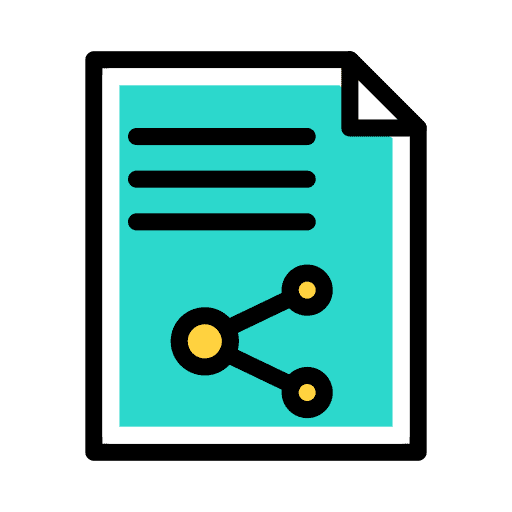 Share document files and folders file icon Share document files and folders file icon