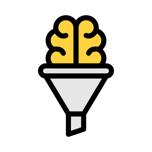Sort filter mind funnel icon Sort filter mind funnel icon