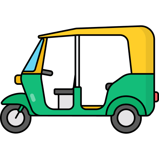 Tuk tuk rickshaw public transport tuk tuk icon