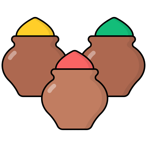 Colours holi colours powder icon Colours holi colours powder icon