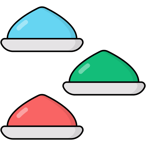 Holi holi festival plates icon Holi holi festival plates icon