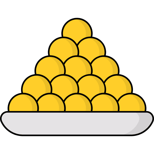 Laddu sweet food indian food laddu icon Laddu sweet food indian food laddu icon