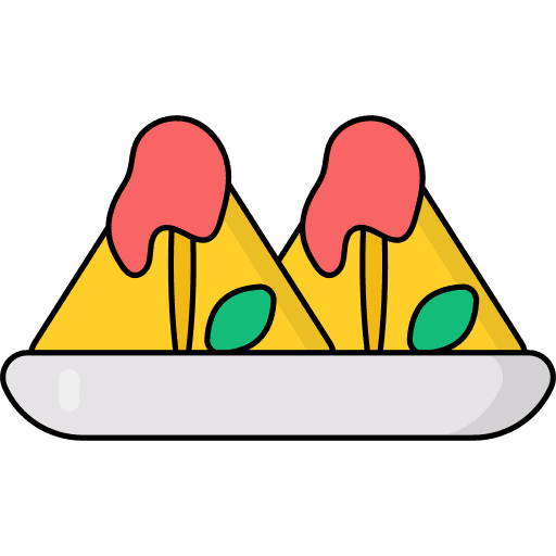 Samosa dish samosa nutrition icon Samosa dish samosa nutrition icon