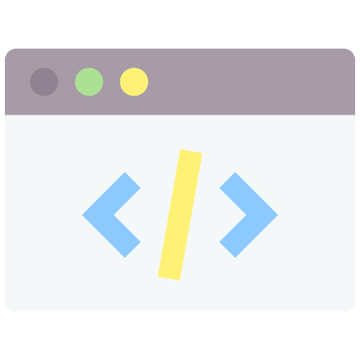 Coding code developer web programming icon