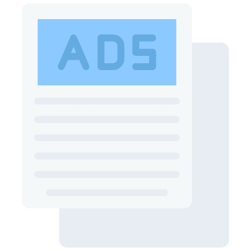 Document advertising paper marketing icon