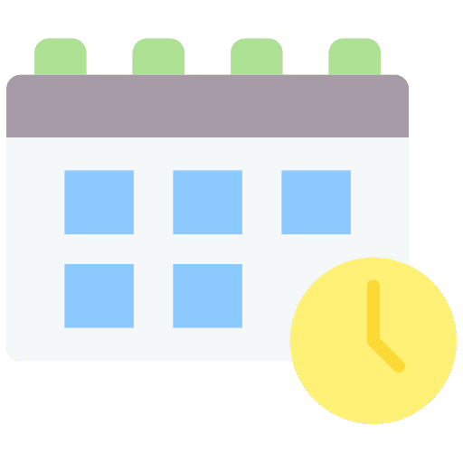 Schedule calendar time date icon