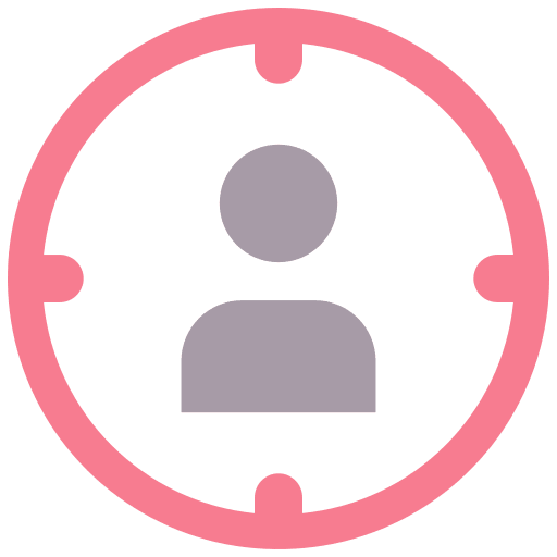 Target customer target market icon