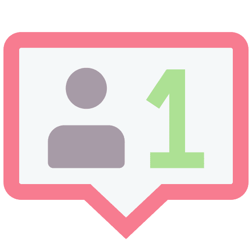 Follower add user follow up add friend icon