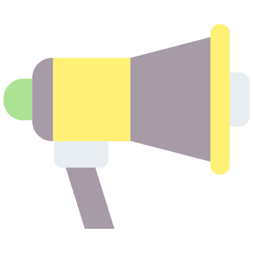 Megaphone marketing loud speaker bullhorn icon