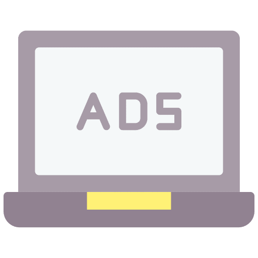 Online advertising announcement web digital marketing icon