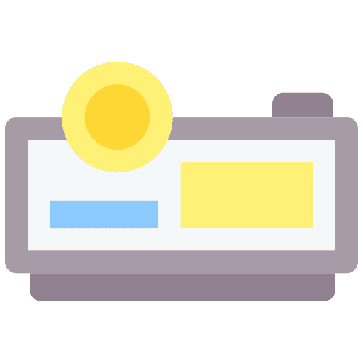 Projector video camera technology movie icon