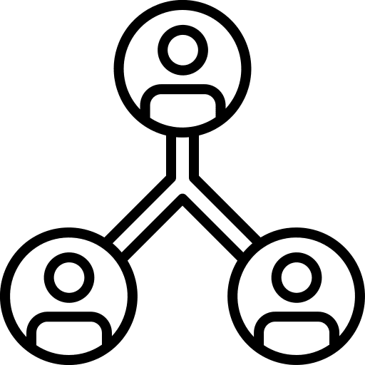 Network connection network marketing icon