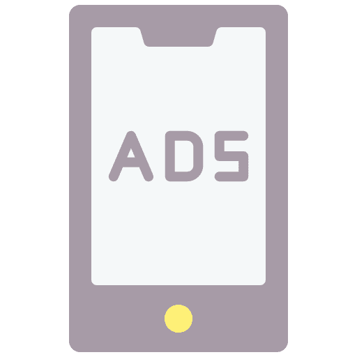 Smartphone advertising marketing cellphone icon