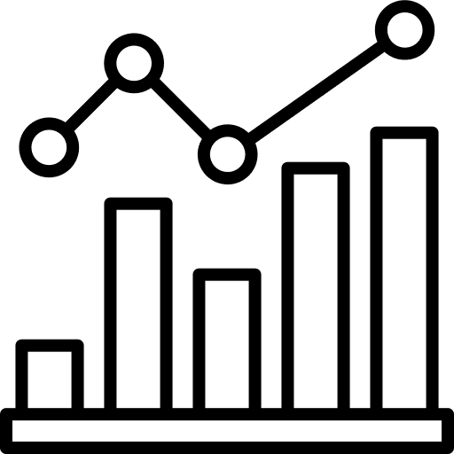Statistics analytics bar chart stats icon