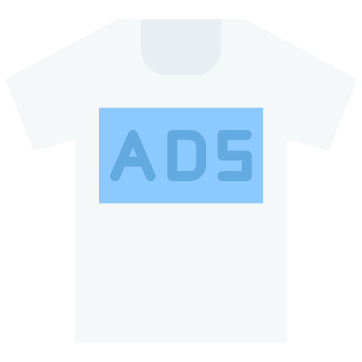 Tshirt marketing clothes merchandising icon