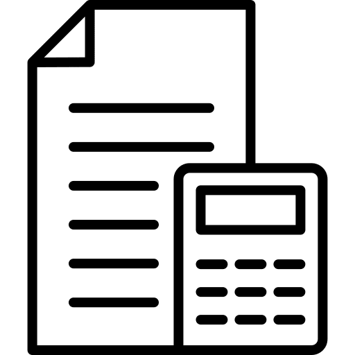 Accounting tax cost expense icon Accounting tax cost expense icon