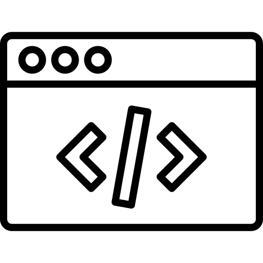 Coding browser coding web programming icon Coding browser coding web programming icon