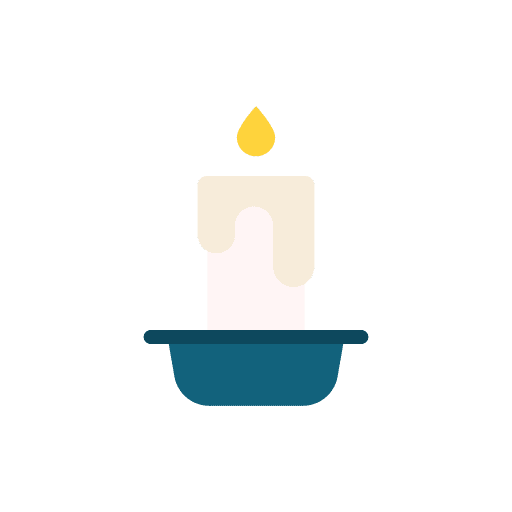Candle apiary beeswax bees icon