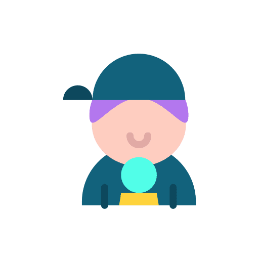 Fortune teller user astrology professions and jobs icon Fortune teller user astrology professions and jobs icon