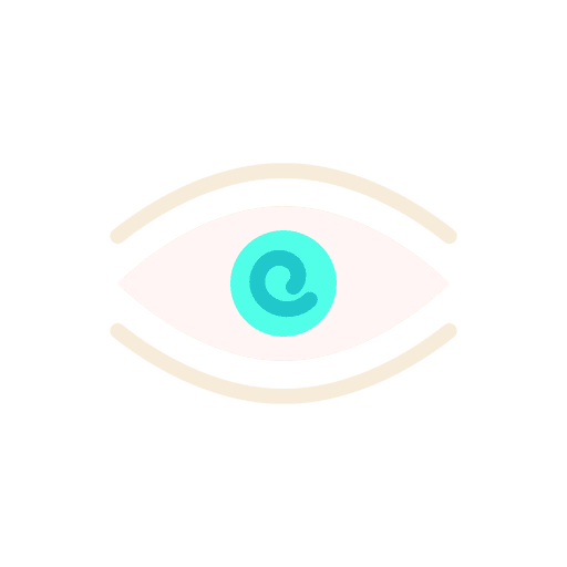 Hypnotic eyes spiral hypnosis icon
