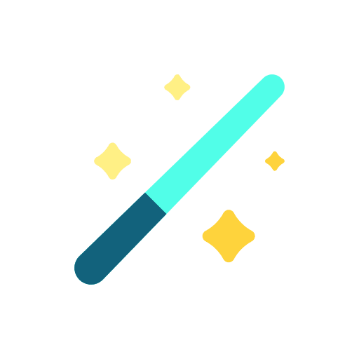 Magic wand magician entertainment enhance icon