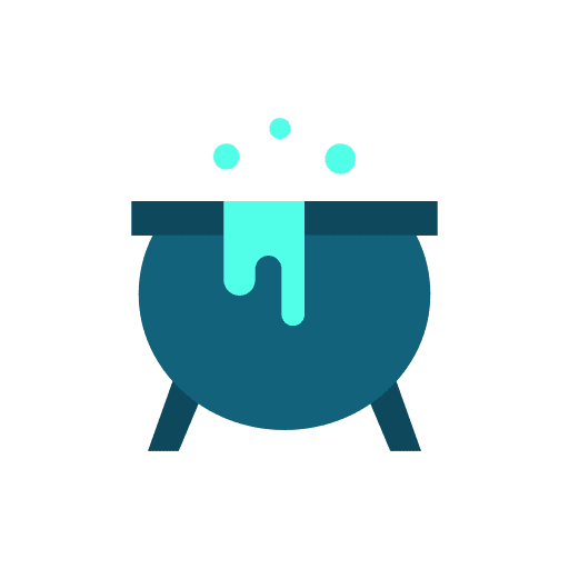 Cauldron pot magical magician icon Cauldron pot magical magician icon