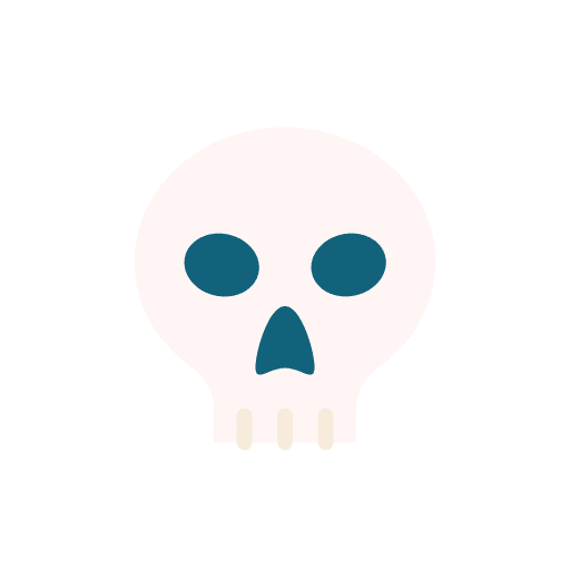 Skull bone poisonous halloween icon Skull bone poisonous halloween icon