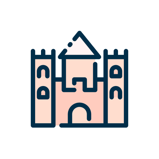 Castle holidays sand castle kid and baby icon Castle holidays sand castle kid and baby icon